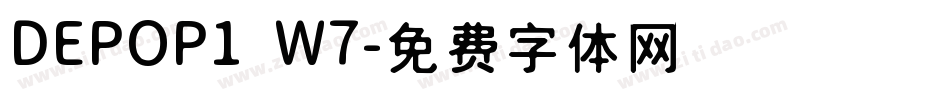 DEPOP1 W7字体转换